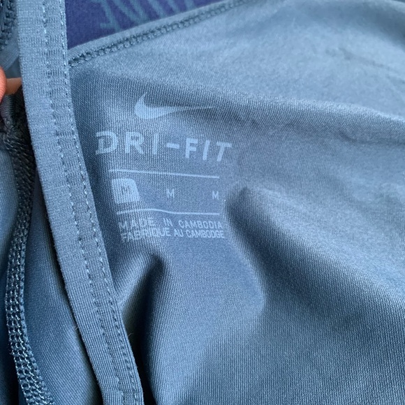 Blue Nike Drifit Tank with Low Back - Picture 5 of 6
